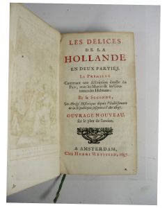 'Les délices de la Hollande', met talrijke plattegronden van Hollandse steden, 1697. 
