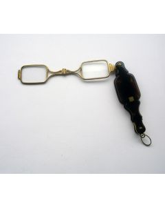 Face-à-main, verguld metaal en schildpad, ca. 1900