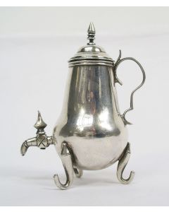 Zilveren miniatuur kraantjeskan, 18e eeuw 