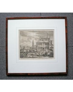 'Groningen, door den Graave van Rennenberg, aan de Spaansche zijde overgebragt, in ´t jaar 1580',. gravure, ca. 1750