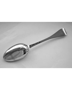 Zilveren memorielepel voor Petronella Hagemans (1695-1751), door Lambrecht van der Waard, Vlissingen 1785