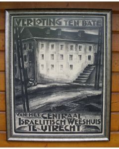 Affiche, Verloting voor het Centraal Israëlitisch Weeshuis, Utrecht,  door Aart van Dobbenburgh (1926)