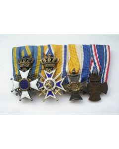 Spang onderscheidingen van een Nederlandse officier, 1e helft 20e eeuw