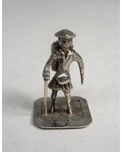Zilveren miniatuur, marskramer