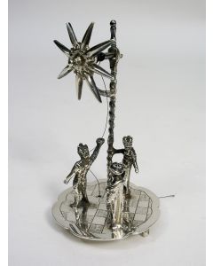 Miniatuur zilveren driekoningenspel, Amsterdam, ca. 1725