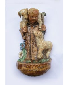 Carel van Laere, aardewerk wijwaterbak, ca. 1950