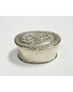 Miniatuur zilveren koektrommel, 18e eeuw
