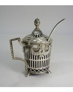 Zilveren mosterdpot, Svante Striedbeck, Amsterdam 1793