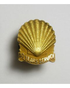 Gouden draaginsigne, 10 jaar dienst bij Shell