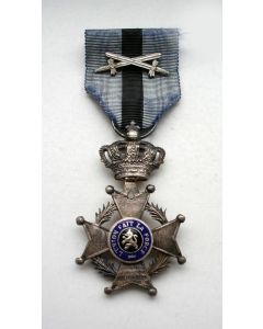 België, onderscheiding Ridder in de Orde van Leopold II, met militaire vermelding