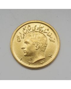 Iran, gouden munt, 1/2 Pahlavi, 1965