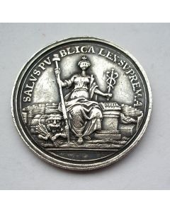 Zilveren nieuwjaarspenning, 1745 (M. Holtzhey)