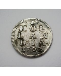 Holland, zilveren duit 1702