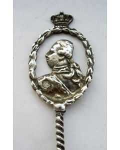 Zilveren suikerschep met Stadhouder Willem V, 1907