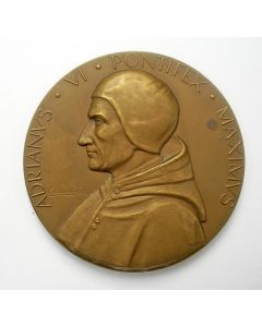 Penning, 500e geboortejaar van Paus Adrianus VI (Adriaan Florisz. Boeyens, Utrecht 1459-Rome 1523), door George Verbanck, 1959