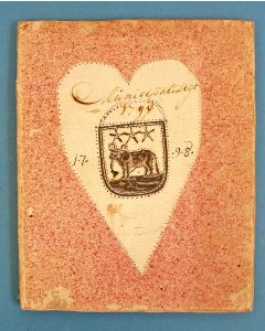 d'Erven Stichters Comptoir Almanach van 1798, in gebruik geweest bij de Municipaliteit van Edam.