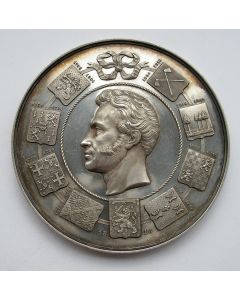 Penning, 100 jaar Loge Groot Oosten, Prins Frederik 40 jaar Grootmeester der Vrijmetselarij, 1856