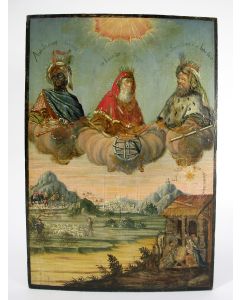 De Drie Koningen, paneel, ca. 1700