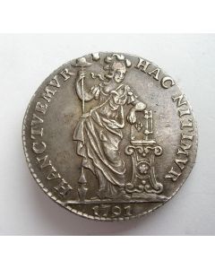 Utrecht, 1 gulden 1791, gemonteerd