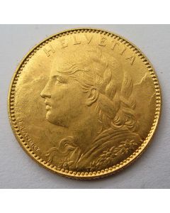 Zwitserland, 10 francs goud, 1922
