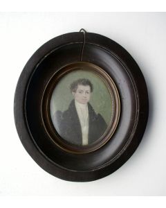Portretminiatuur van een jonge man, ca. 1820