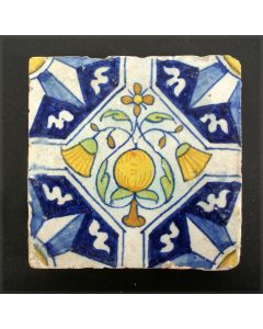 Polychrome ornamenttegel, ca. 1600/1630