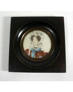 Portretminiatuur van een dame, ca. 1825  (t.g.a. S. Benavente)