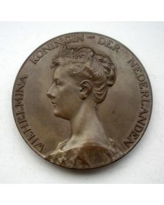 Inhuldigingsmedaille Koningin Wilhelmina 1898