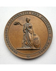 Penning van de Nederlandsche Maatschappij voor Nijverheid en Handel, met tenaamstelling voor C. Huurman, Werkspoor, Utrecht