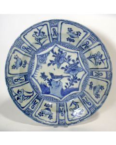 Kraakporseleinen schotel, Wanli periode, ca. 1600