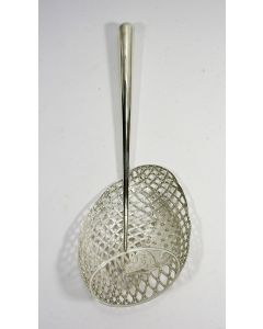 Gegraveerde zilveren visschep, 1898