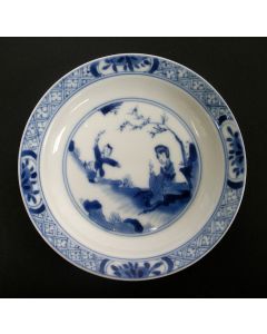 Chinees porseleinen schoteltje, Kangxi periode, 18e eeuw