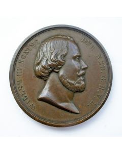 Beloningsmedaille van Willem III, op naam van de medicus W.G. ten Houte de Lange, Alkmaar, 1870