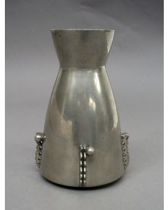 Tinnen vaas, ontwerp Chris van der Hoef voor Gero, ca. 1930
