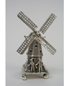Zilveren miniatuur molen, Jan Verhoogt, Hoorn, 1906