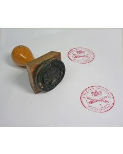 Stempel van de Commandant van het 8e Regiment Veldartillerie, periode Politionele Acties, eind jaren '40