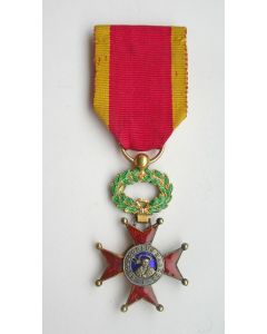 [Vaticaan] Pauselijke onderscheiding, Orde van Sint Gregorius de Grote, miniatuur draagmedaille in goud