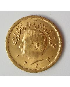 Iran/Perzië, gouden munt van 1 pahlavi, 1354 (= 1975)