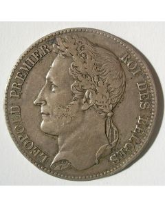 België, 5 francs 1848