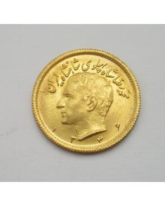 Iran, gouden munt, 1/2 Pahlavi, 1977