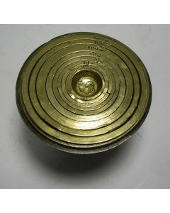 Nest Nederlandse metrieke sluitgewichten, 5 Ned. Oncen - 2 Wigtjes