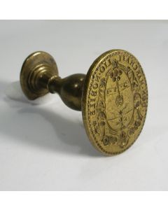 Bronzen dubbelstempel van een Italiaanse edelman, ca. 1800