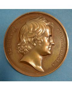 Bronzen penning, Albert Thorwaldsen, 1837