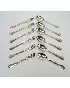 Verzilverde tafelcouverts, Jan Eisenloeffel  voor Gero Zeist, ca. 1930/ 1950 