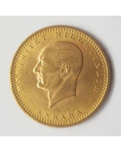 Turkije, Gouden Lira (250 Kurus), 1923