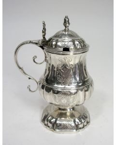Zilveren mosterdpot, Pieter Staats van Mecklenburg, Amsterdam, ca. 1790