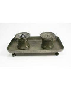 Tinnen inktstel, Den Haag, 19e eeuw