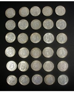 30 zilveren rijksdaalders, Koningin Juliana, 1959-1966