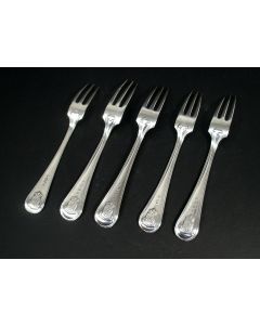 Zilveren vorken met het rijkswapen, ca. 1900