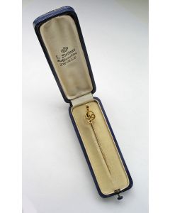Gouden dasspeld met robijntje, Steltman, 19e eeuw